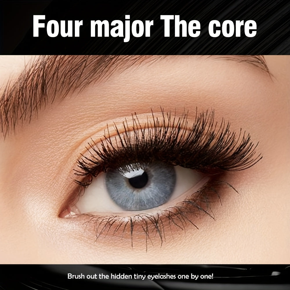 3er-Pack schwarze Mascara – 4D Fiber & Wasserdicht