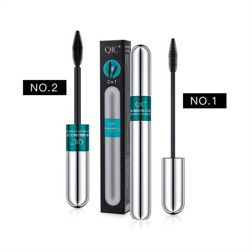 2-in-1 Doppelkopf-Mascara – Wasserfest & Volumengebend