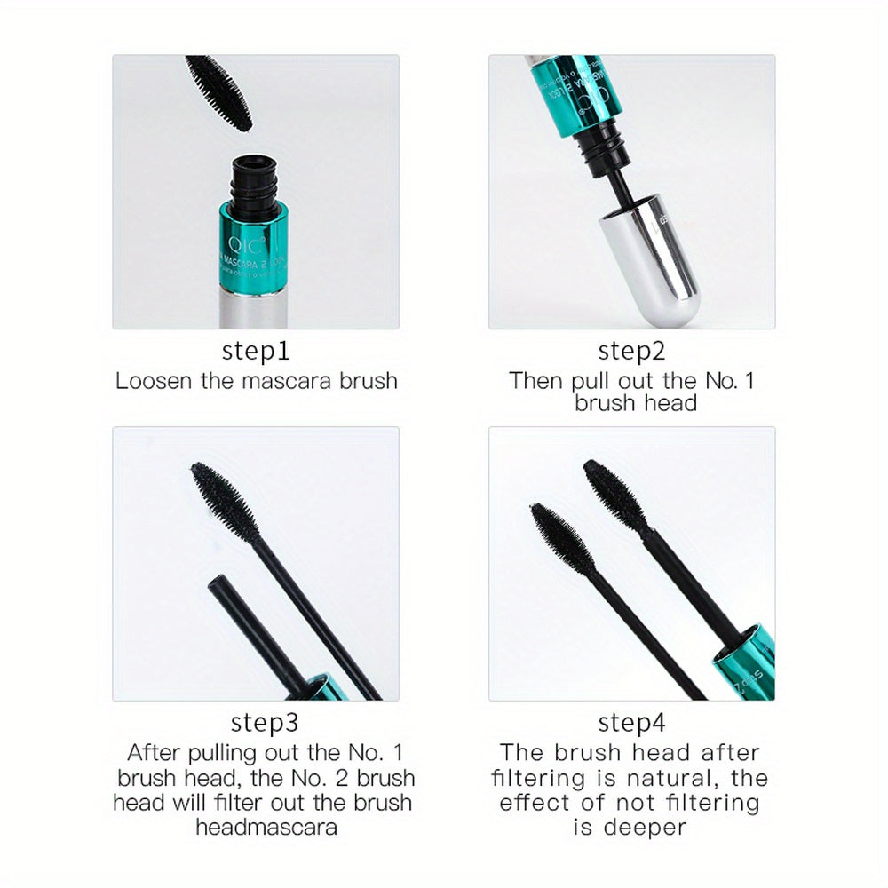 2-in-1 Doppelkopf-Mascara – Wasserfest & Volumengebend