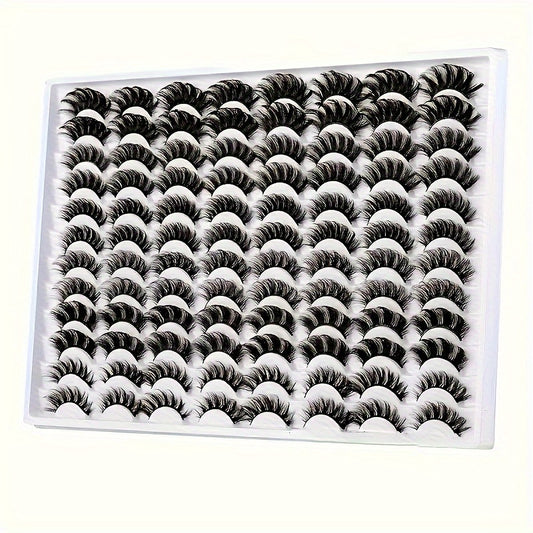48 Paar falsche Wimpern – gemischte Stile, dünn & Dramatisch