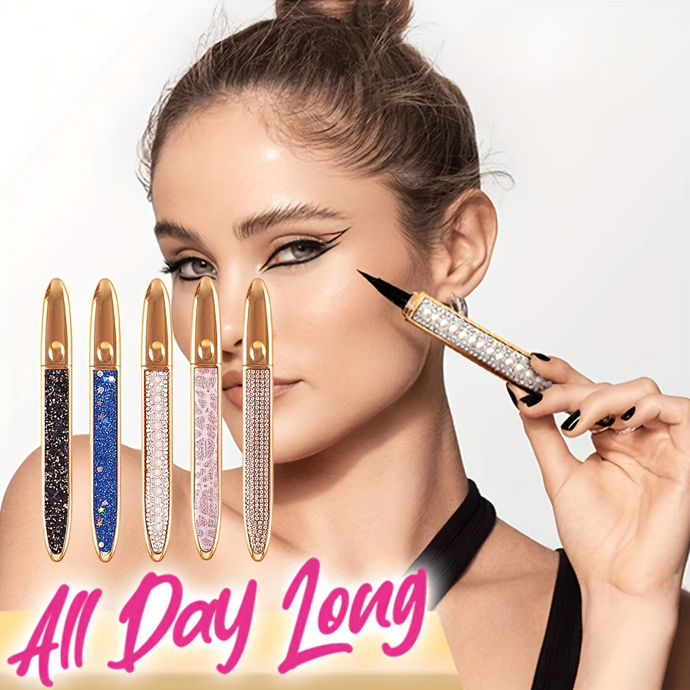 2-in-1 selbstklebender Eyeliner Stift-Luxus goldenes Design