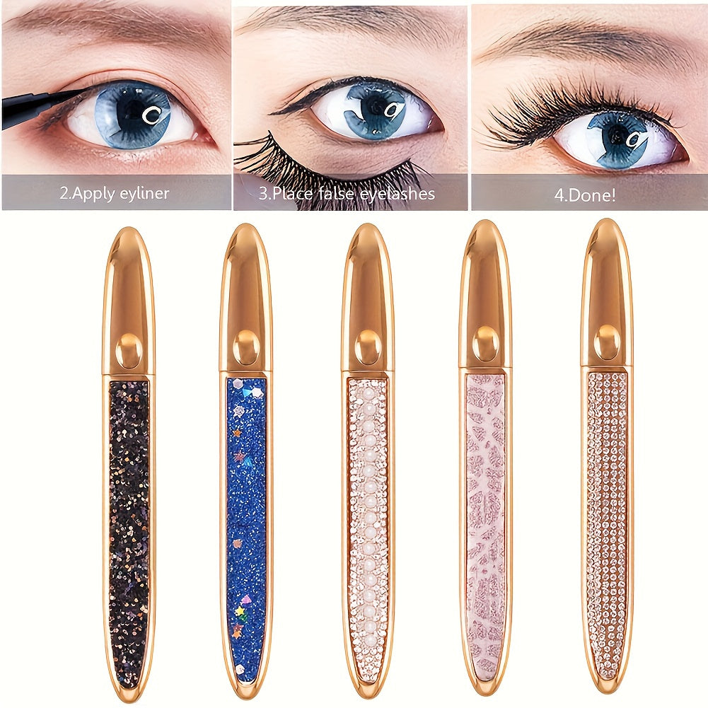 2-in-1 selbstklebender Eyeliner Stift-Luxus goldenes Design