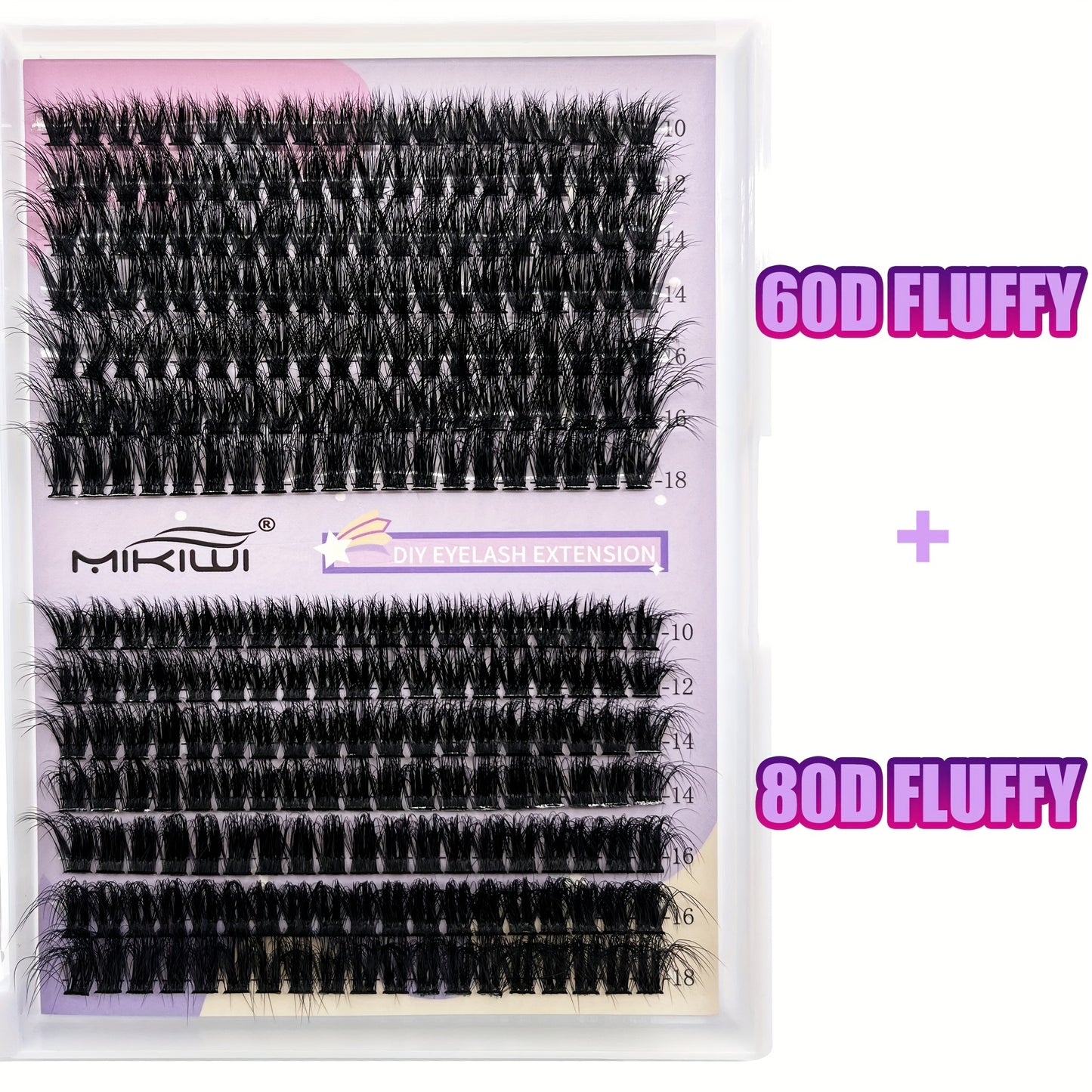 Mikiwilash DIY Lash Extension Kit-flauschiger D-Curl