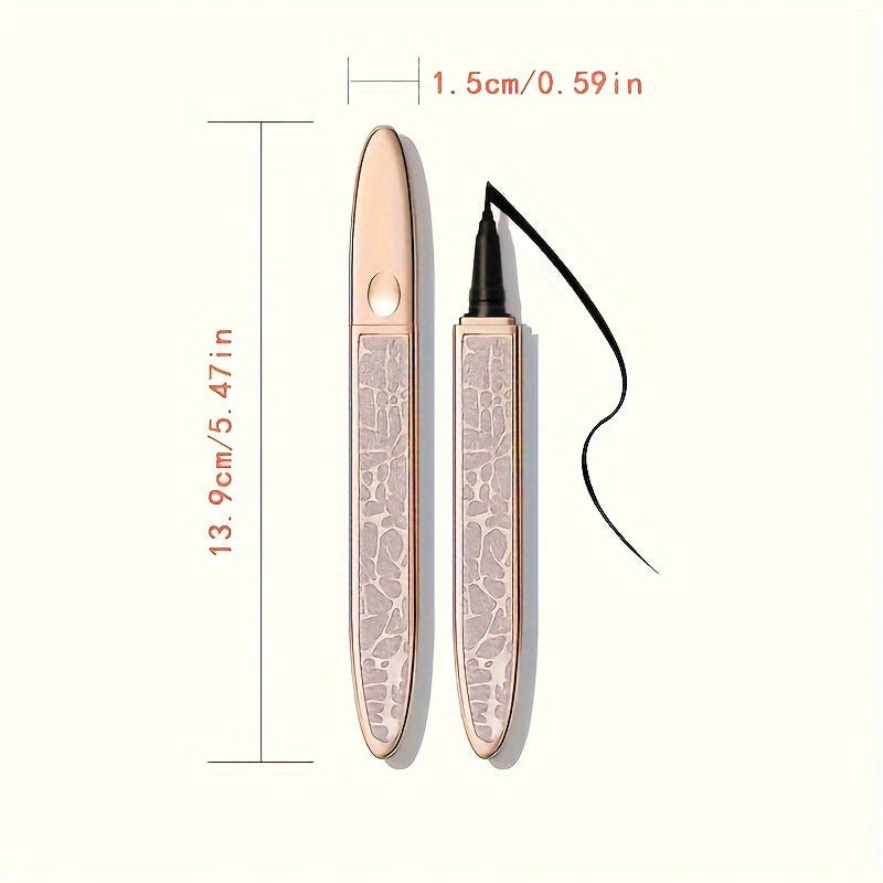 2-in-1 selbstklebender Eyeliner Stift-Luxus goldenes Design
