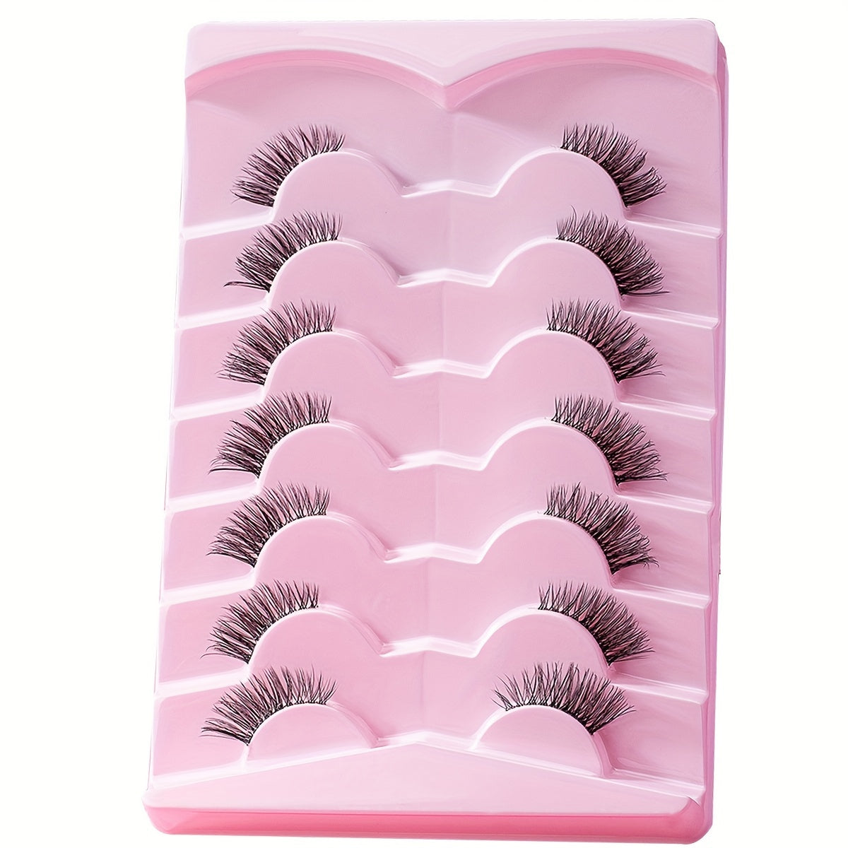 5/7 Paare halbe Augenwimpern - Natural Fluffy Faux Mink