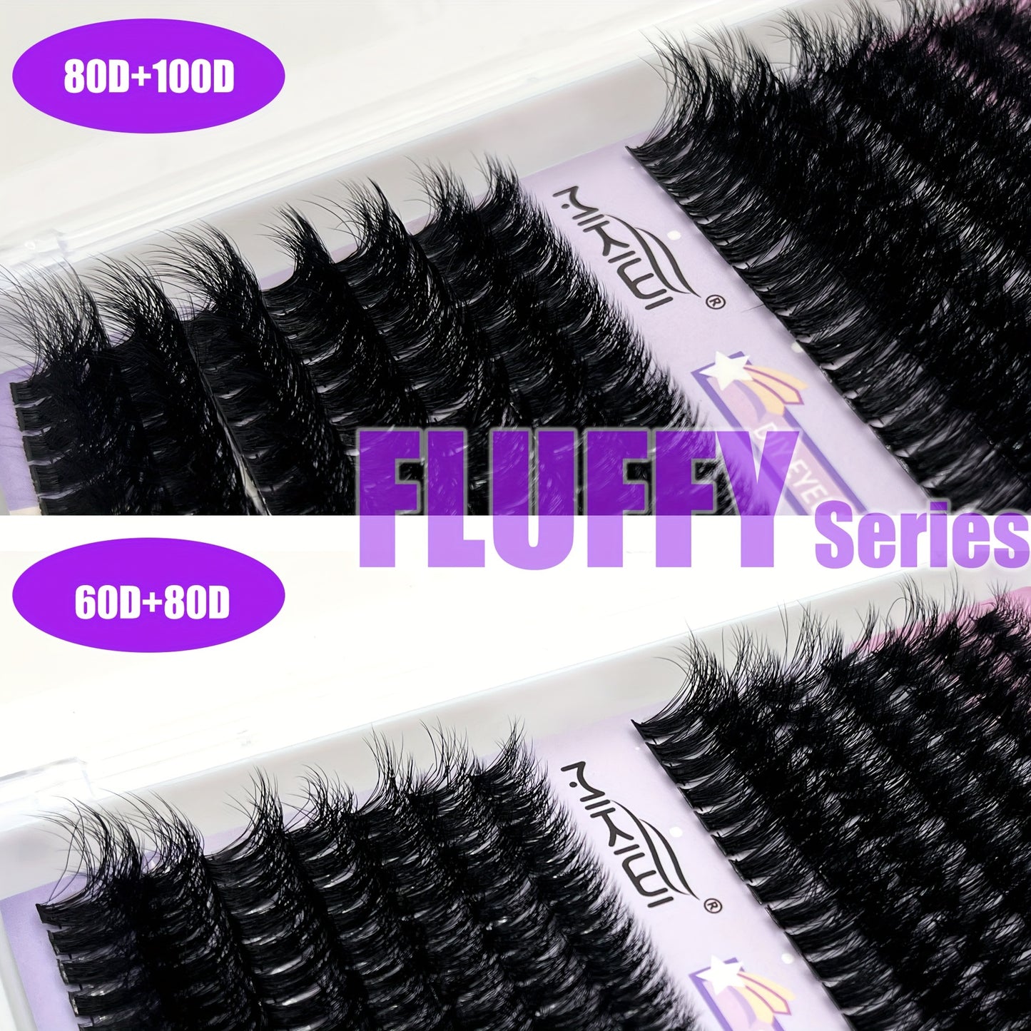Mikiwilash DIY Lash Extension Kit-flauschiger D-Curl
