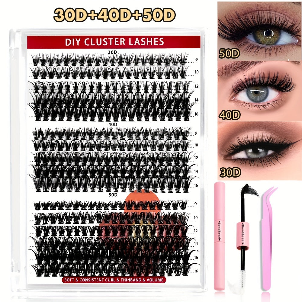 Fluffy Lash Extension Kit-DIY D-Curl mit Werkzeugen
