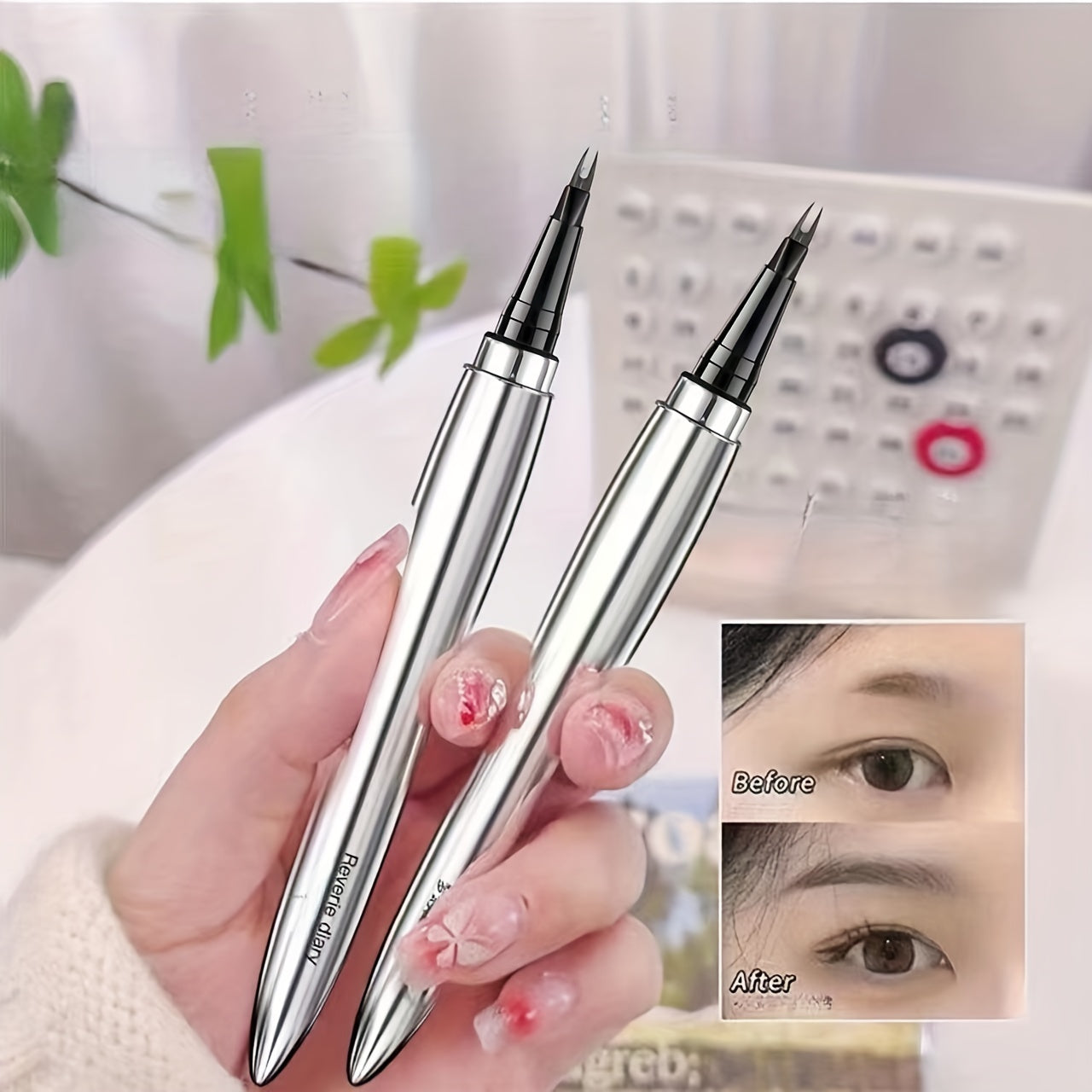 Wasserdichtes Dual Gabel Eyebrow Stift-langlebige Definition