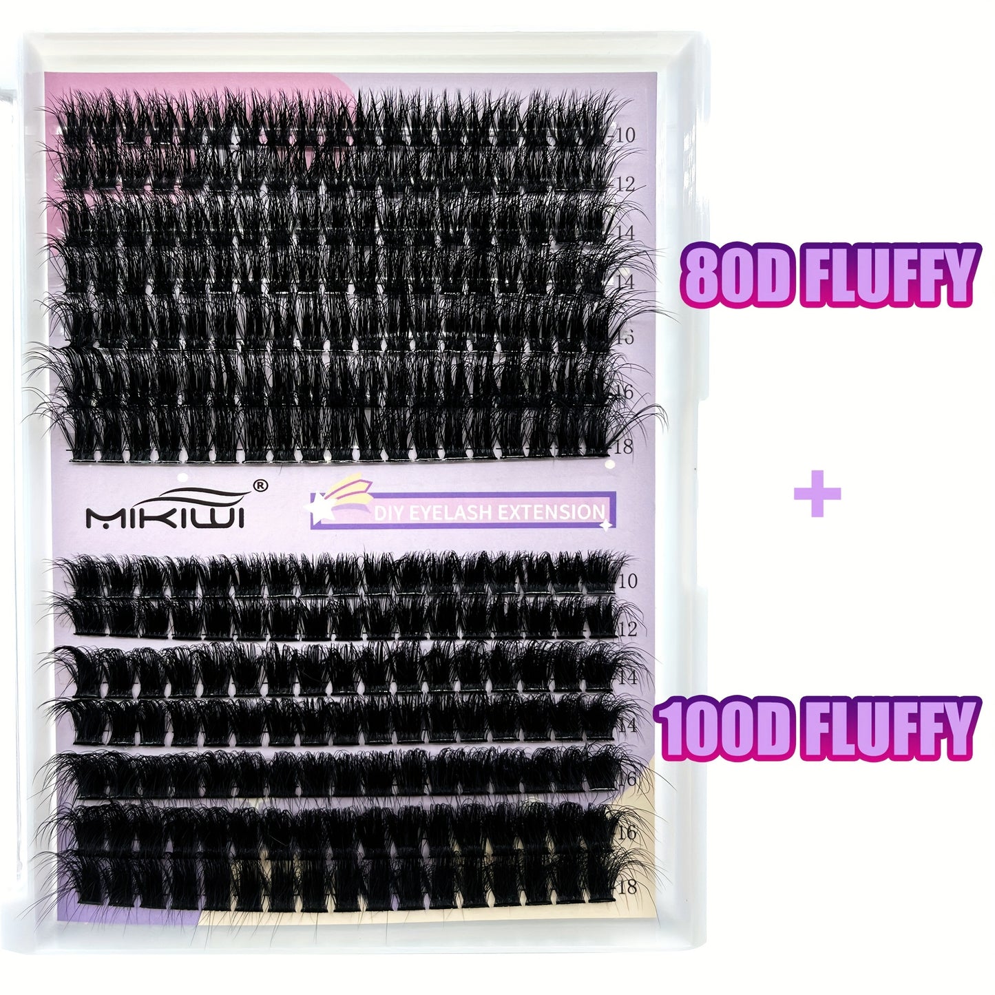 Mikiwilash DIY Lash Extension Kit-flauschiger D-Curl