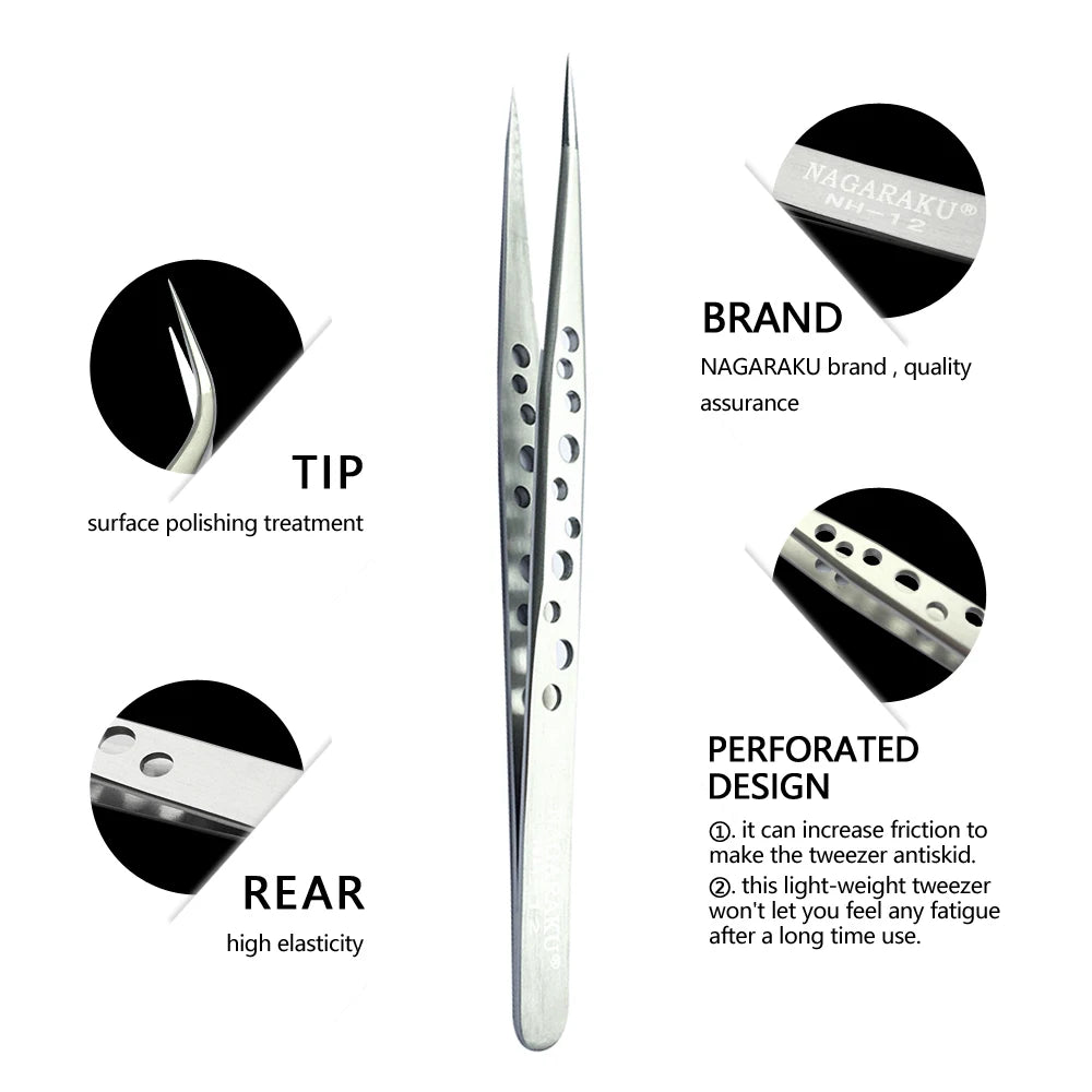 NAGARAKU Wimpern & Pinzetten-Set – 2 Paar + Werkzeug