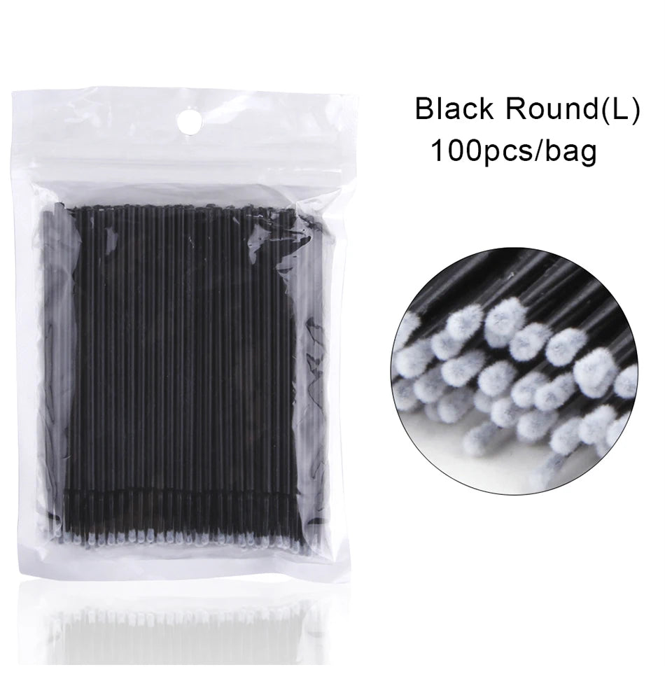 Wimpernverlängerungs-Zubehör-Set – Mikrobürsten & Zauberstäbe