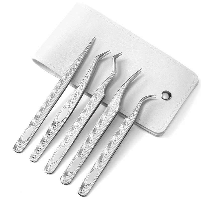 5pcs Lash -Pinzetten -Set - Präzisionswerkzeuge für Erweiterungen