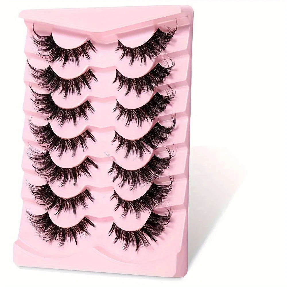 7 Paar falsche Wimpern – Natural Corner & Voluminöse Streifen