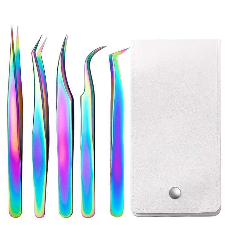 5pcs Lash -Pinzetten -Set - Präzisionswerkzeuge für Erweiterungen