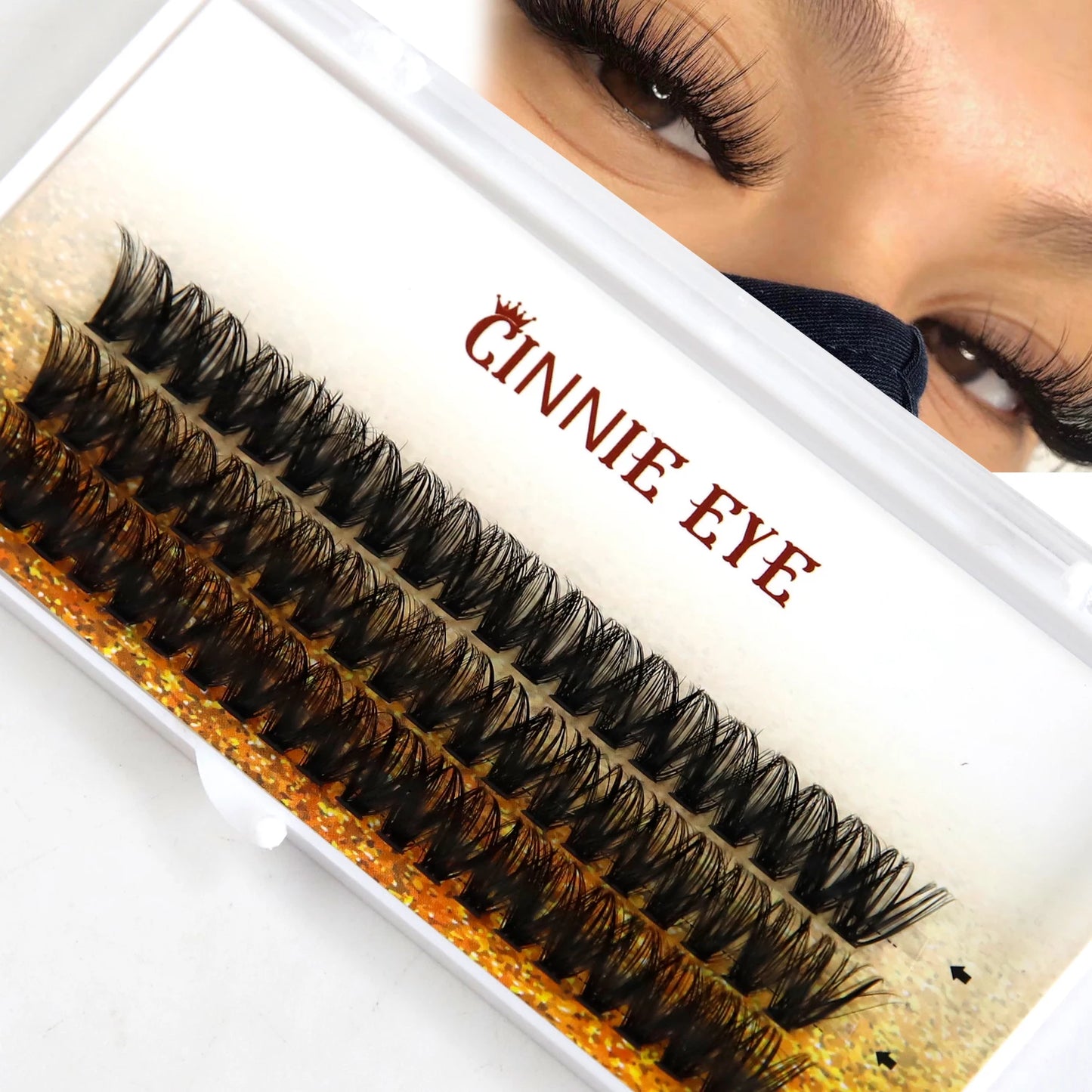 60 Bündel individuelle Cluster-Wimpern-vorgefertigte Volumenventilatoren