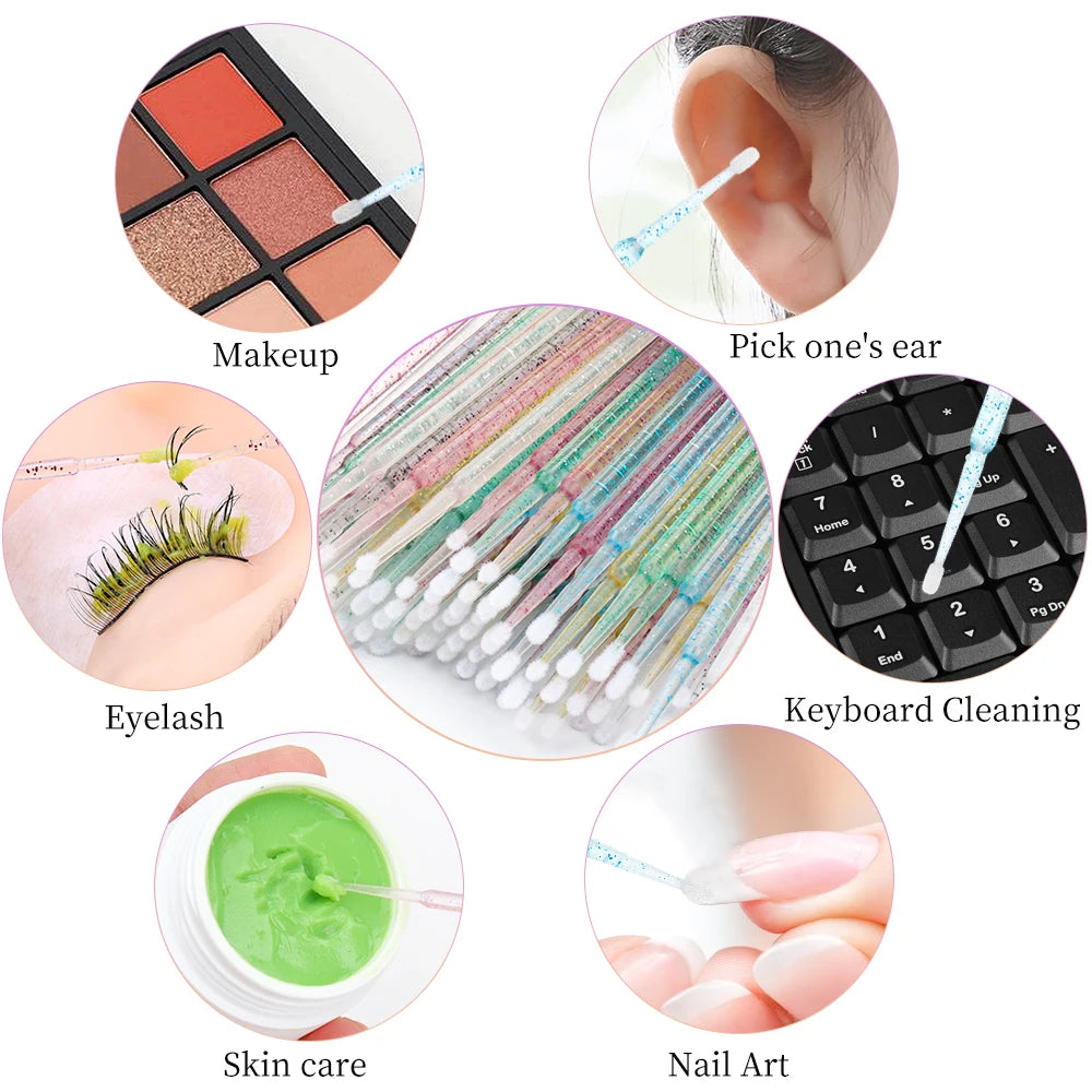 200-teiliges Wimpernverlängerungsset – Micro & Entfernungsbürsten
