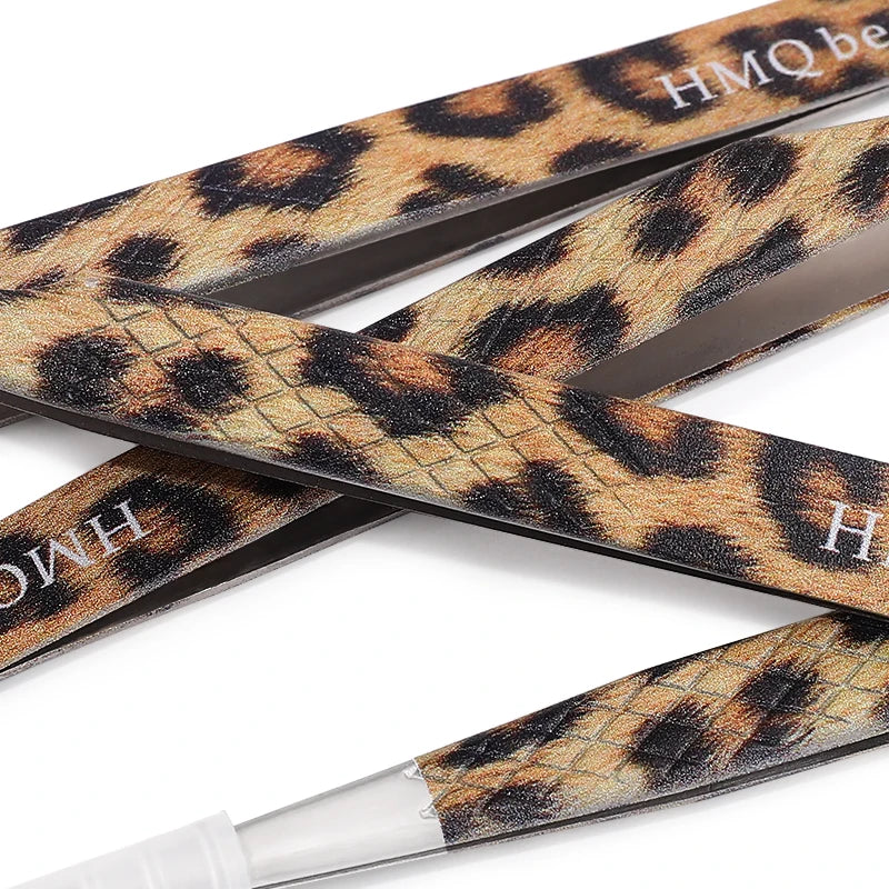 Leopard Lash-Pinzetten-Antistatik-Edelstahlwerkzeug