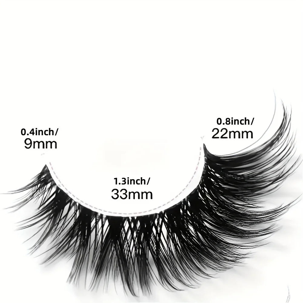 7 Paar falsche Wimpern – Natural Corner & Voluminöse Streifen