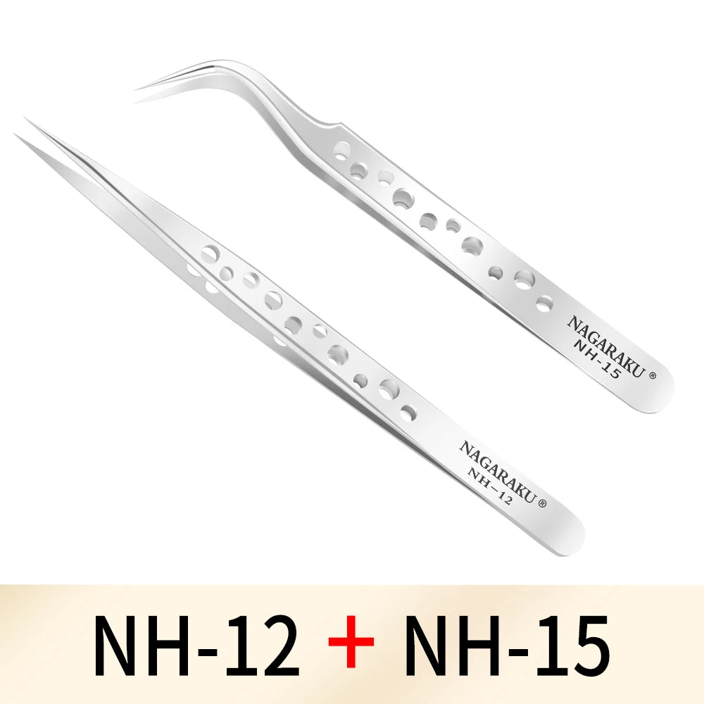 NAGARAKU Wimpern & Pinzetten-Set – 2 Paar + Werkzeug