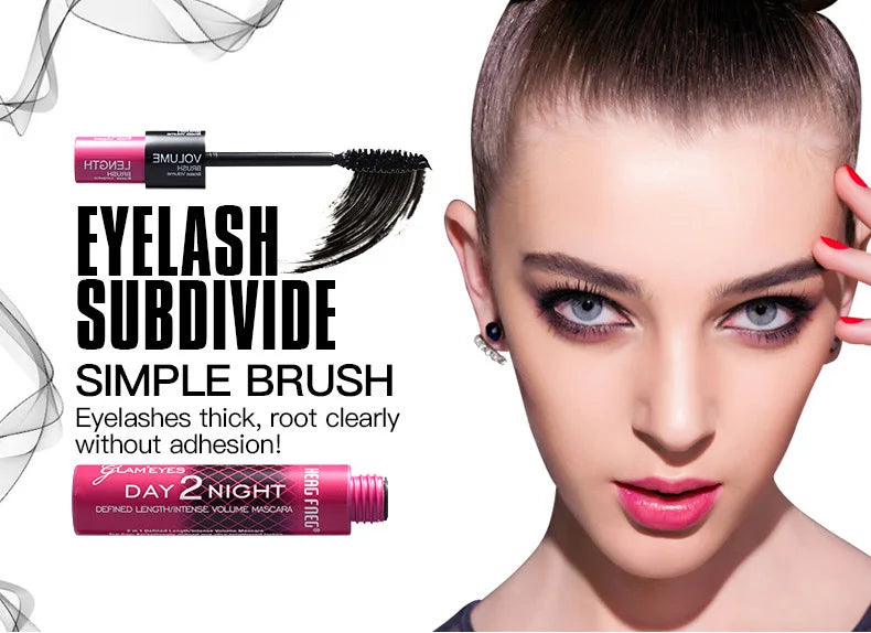 Schwarze Curled Mascara – Verlängerung, Volumen & Wasserdicht