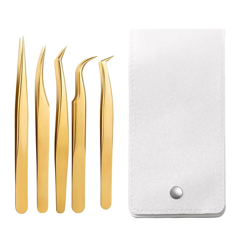 5pcs Lash -Pinzetten -Set - Präzisionswerkzeuge für Erweiterungen