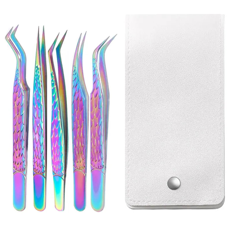 5pcs Lash -Pinzetten -Set - Präzisionswerkzeuge für Erweiterungen