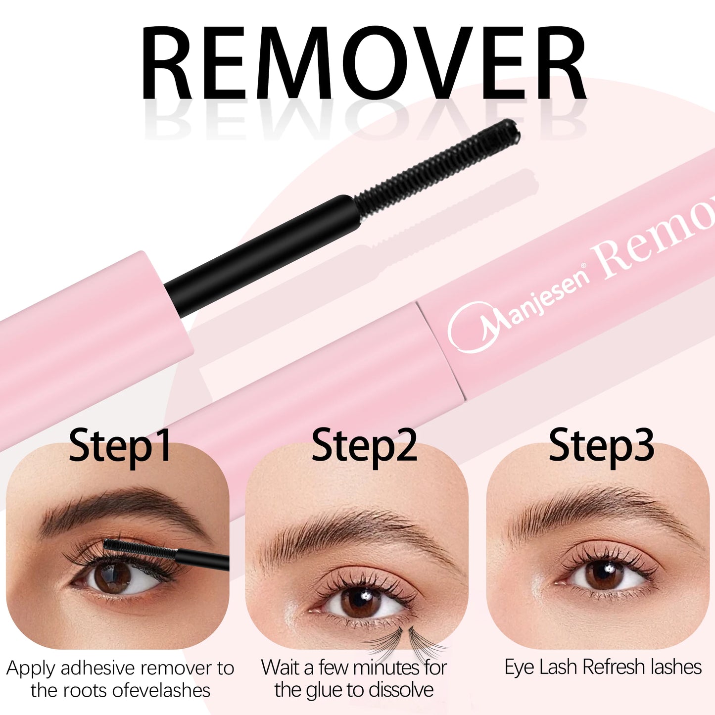 Wimpern Make-up Set – Bond & Versiegelung mit Klebstoffentferner + Pinzette