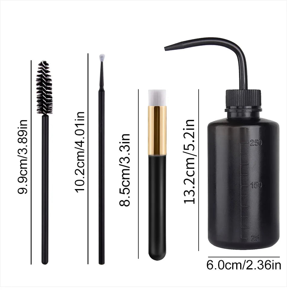 Wimpernverlängerungs-Zubehör-Set – Mikrobürsten & Zauberstäbe