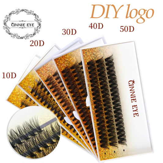 60 Bündel individuelle Cluster-Wimpern-vorgefertigte Volumenventilatoren