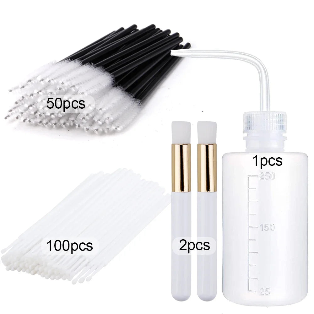 Wimpernverlängerungs-Zubehör-Set – Mikrobürsten & Zauberstäbe
