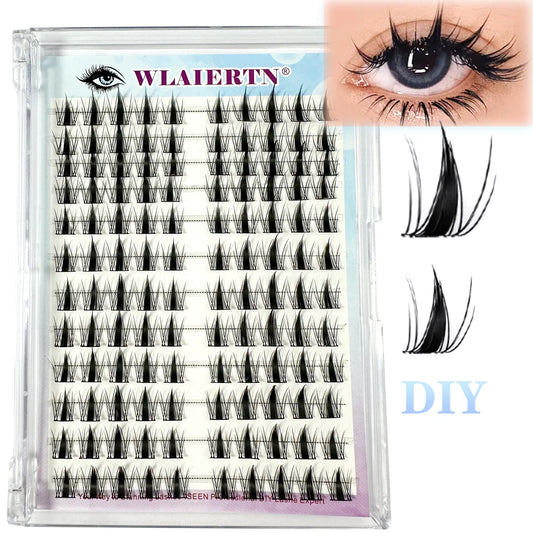 12-Reis-Einzelwimpern-10–14 mm DIY Manga-Cluster