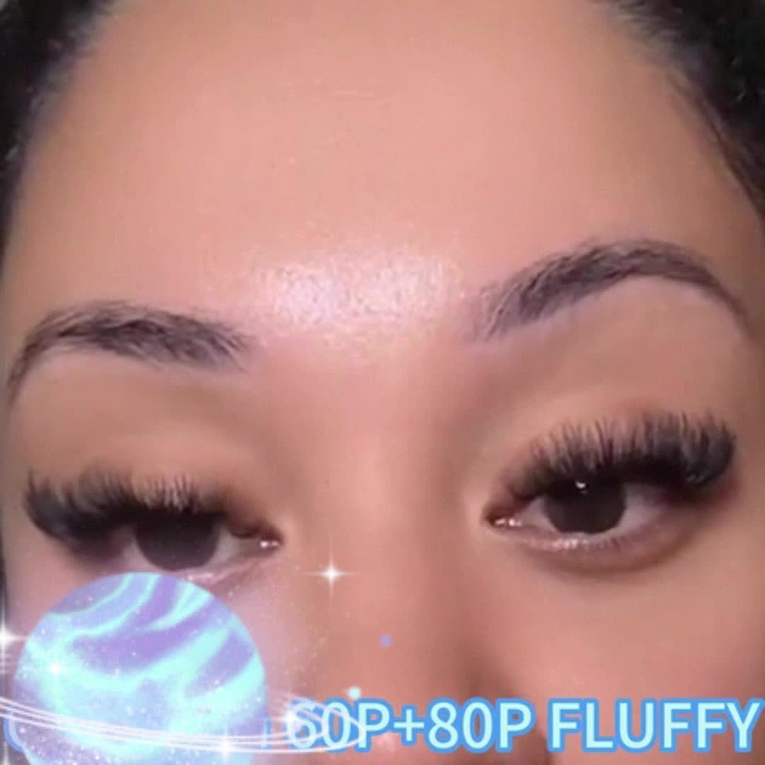 Fluffy Lash Extension Kit-DIY D-Curl mit Werkzeugen