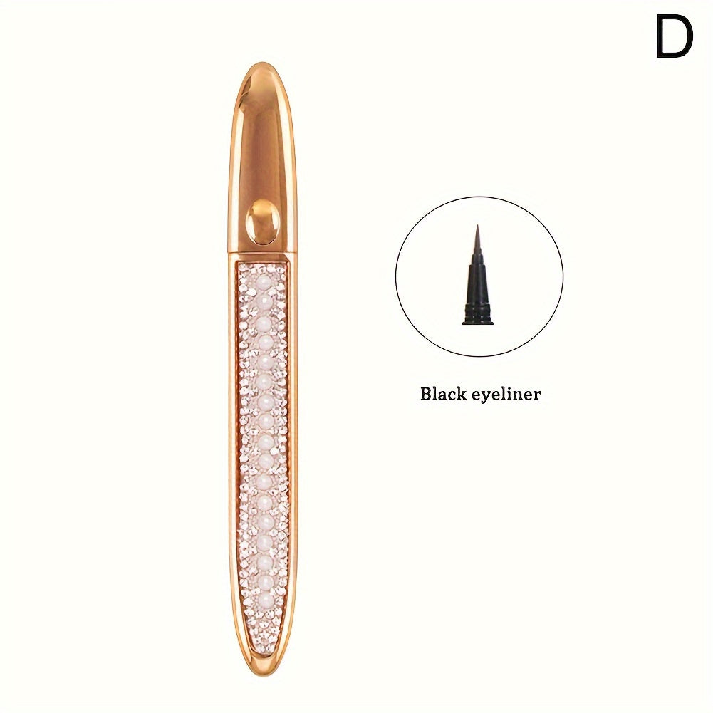 2-in-1 selbstklebender Eyeliner Stift-Luxus goldenes Design