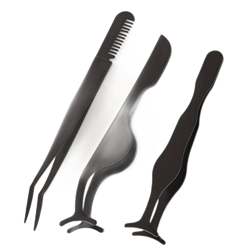 3pcs Wimpern-Pinzetten-Set-Multi-Stil-Applikatoren