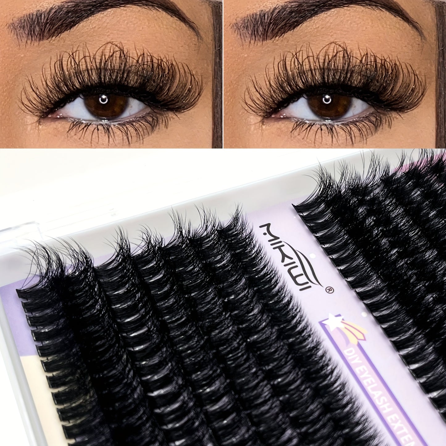 Mikiwilash DIY Lash Extension Kit-flauschiger D-Curl