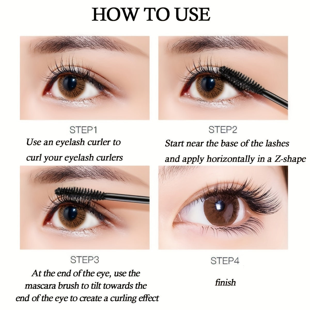 Dual-Head Mascara – Wasserfestes 3D-Volumen & Lang anhaltende
