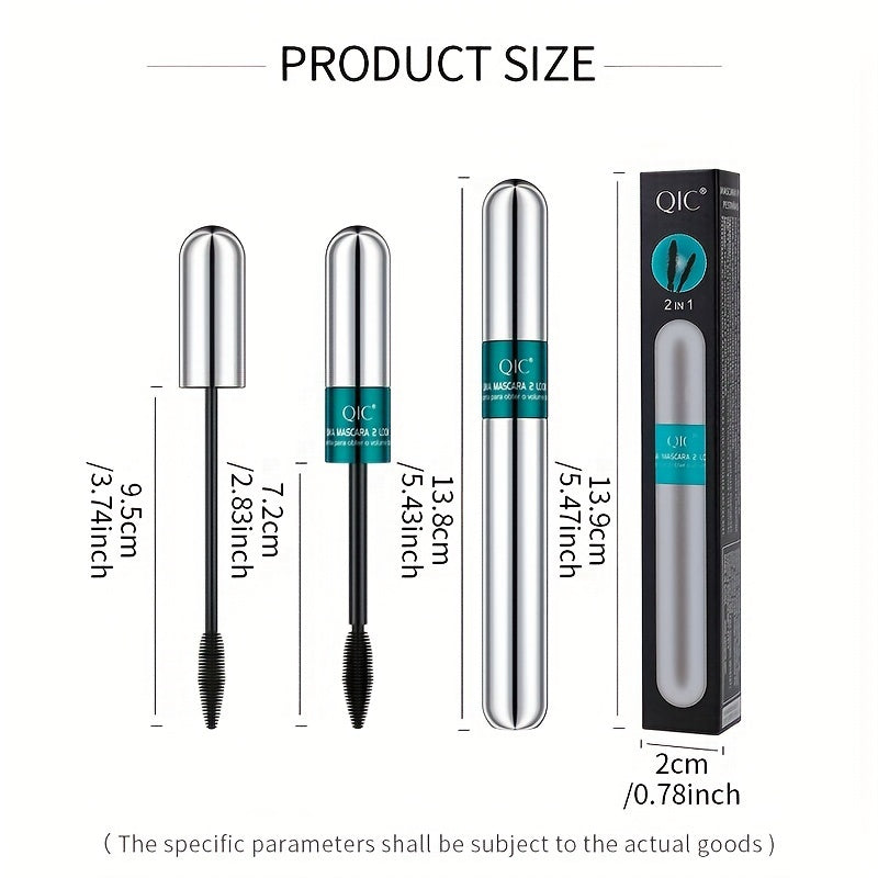 2-in-1 Doppelkopf-Mascara – Wasserfest & Volumengebend