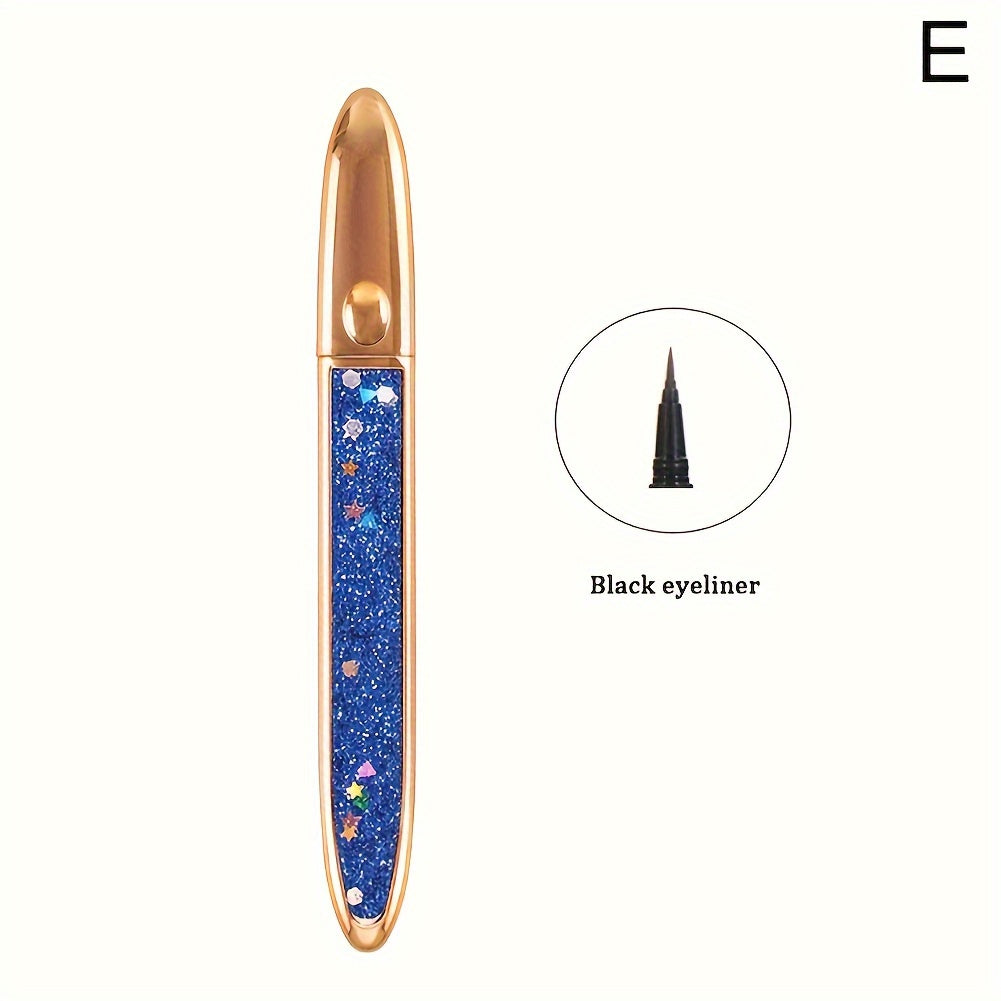 2-in-1 selbstklebender Eyeliner Stift-Luxus goldenes Design