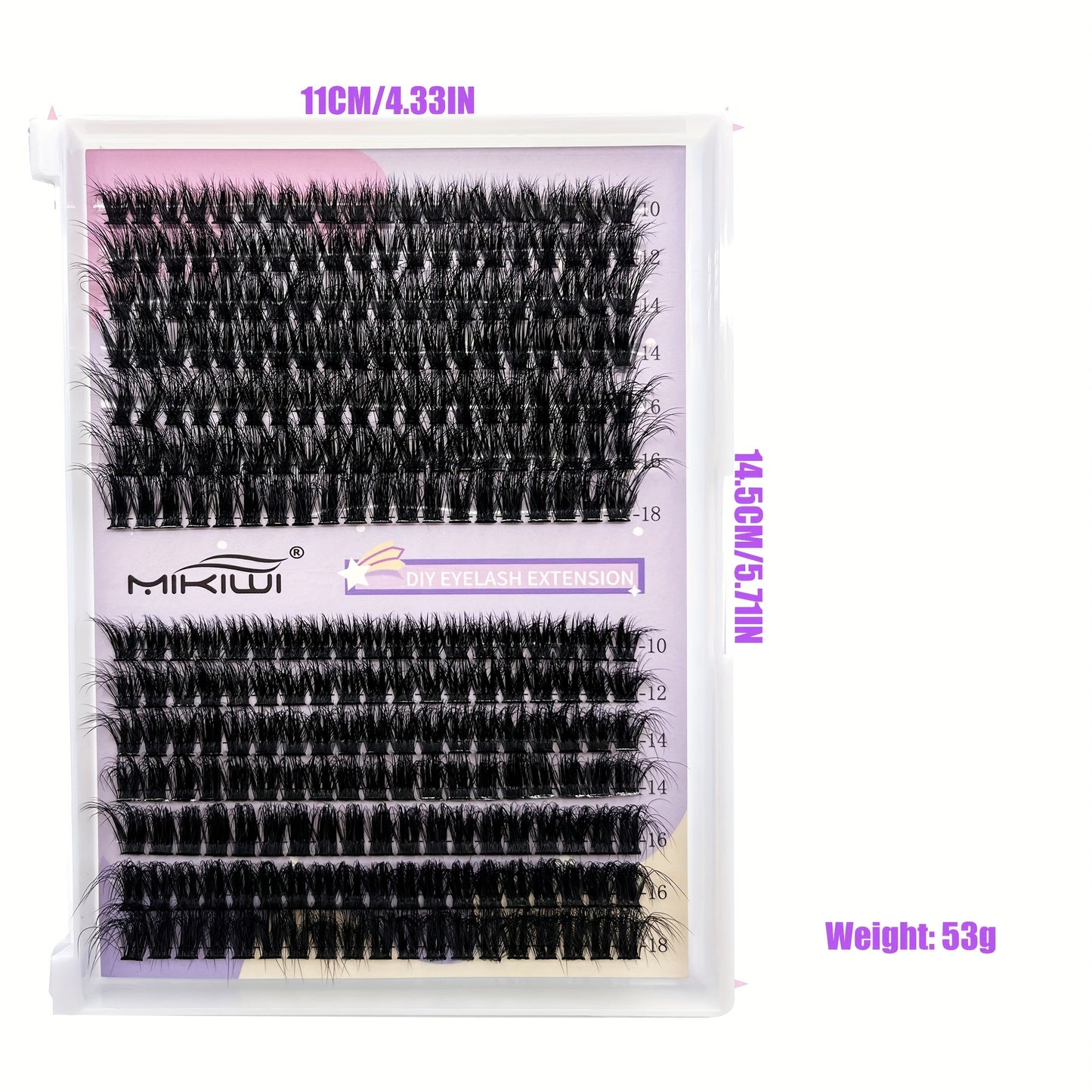 Mikiwilash DIY Lash Extension Kit-flauschiger D-Curl