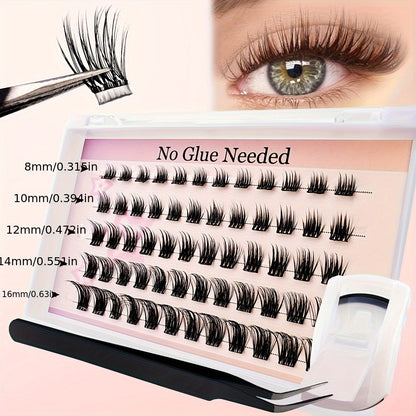 60pcs selbstkluster Cluster-Wimpern-wiederverwendbares DIY-Kit