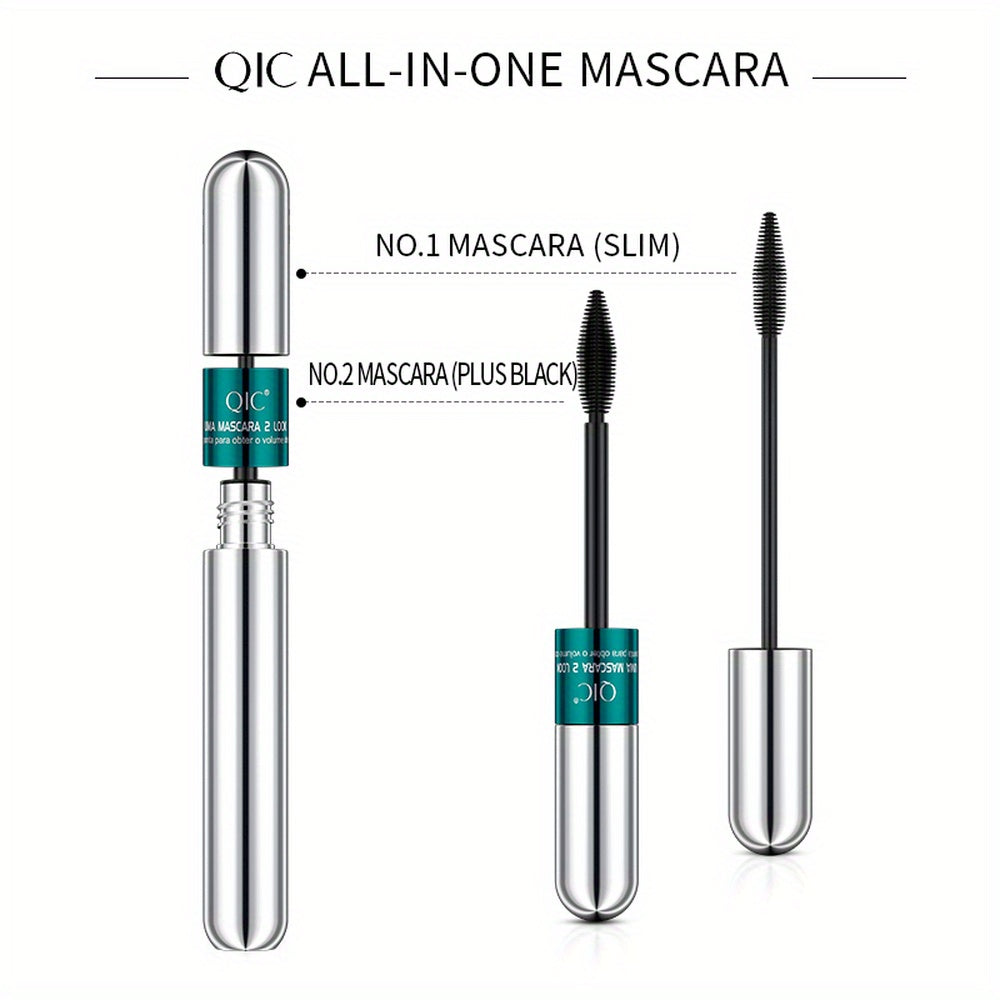 2-in-1 Doppelkopf-Mascara – Wasserfest & Volumengebend