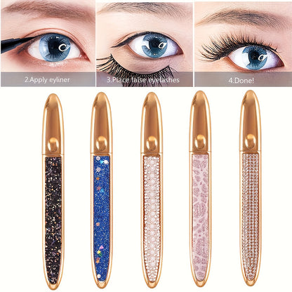 2-in-1 selbstklebender Eyeliner Stift-Luxus goldenes Design