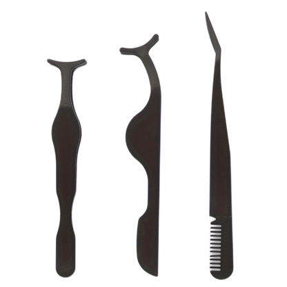 3pcs Wimpern-Pinzetten-Set-Multi-Stil-Applikatoren