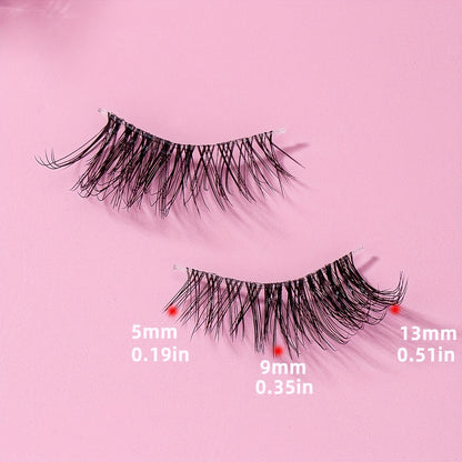 5/7 Paare halbe Augenwimpern - Natural Fluffy Faux Mink