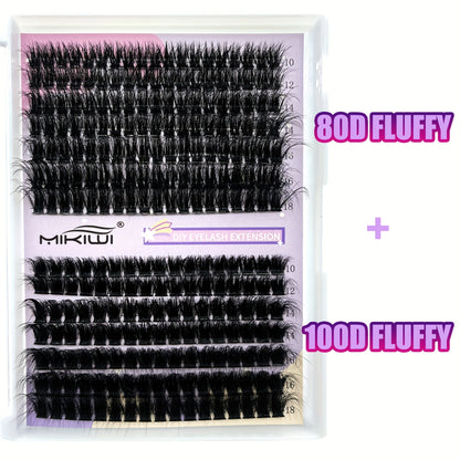 Mikiwilash DIY Lash Extension Kit-flauschiger D-Curl