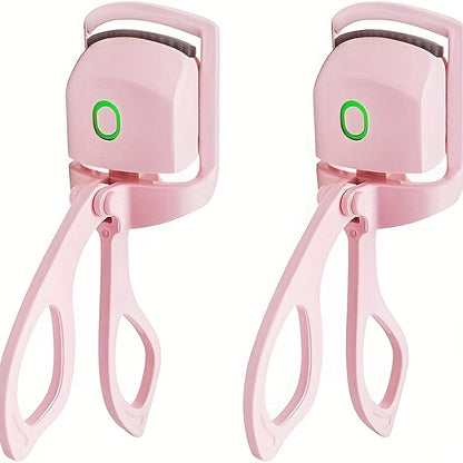 Pinke USB-Wimpernzange mit Heizung – Sanft & Lang anhaltende