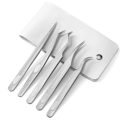 5pcs Lash -Pinzetten -Set - Präzisionswerkzeuge für Erweiterungen