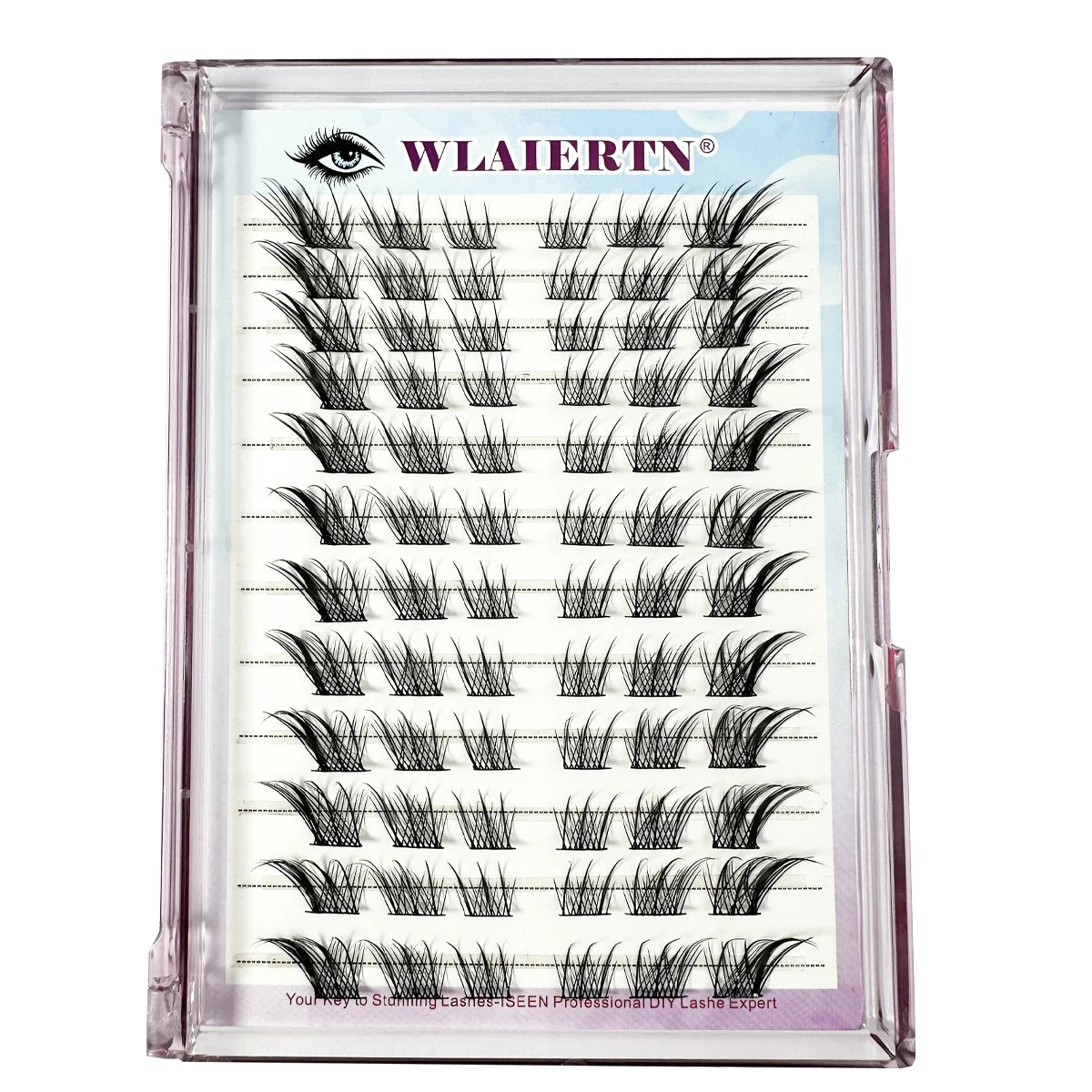12-Reis-Einzelwimpern-10–14 mm DIY Manga-Cluster
