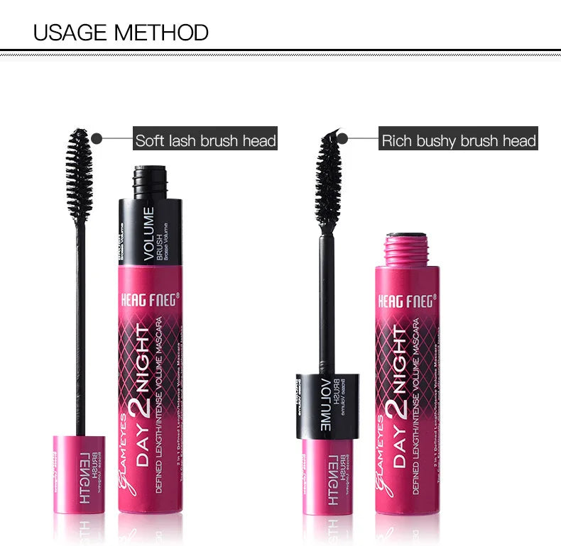 Schwarze Curled Mascara – Verlängerung, Volumen & Wasserdicht