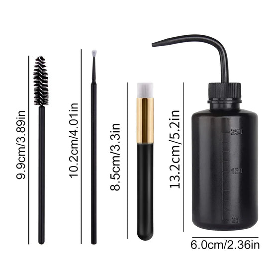Wimpernverlängerungs-Zubehör-Set – Mikrobürsten & Zauberstäbe